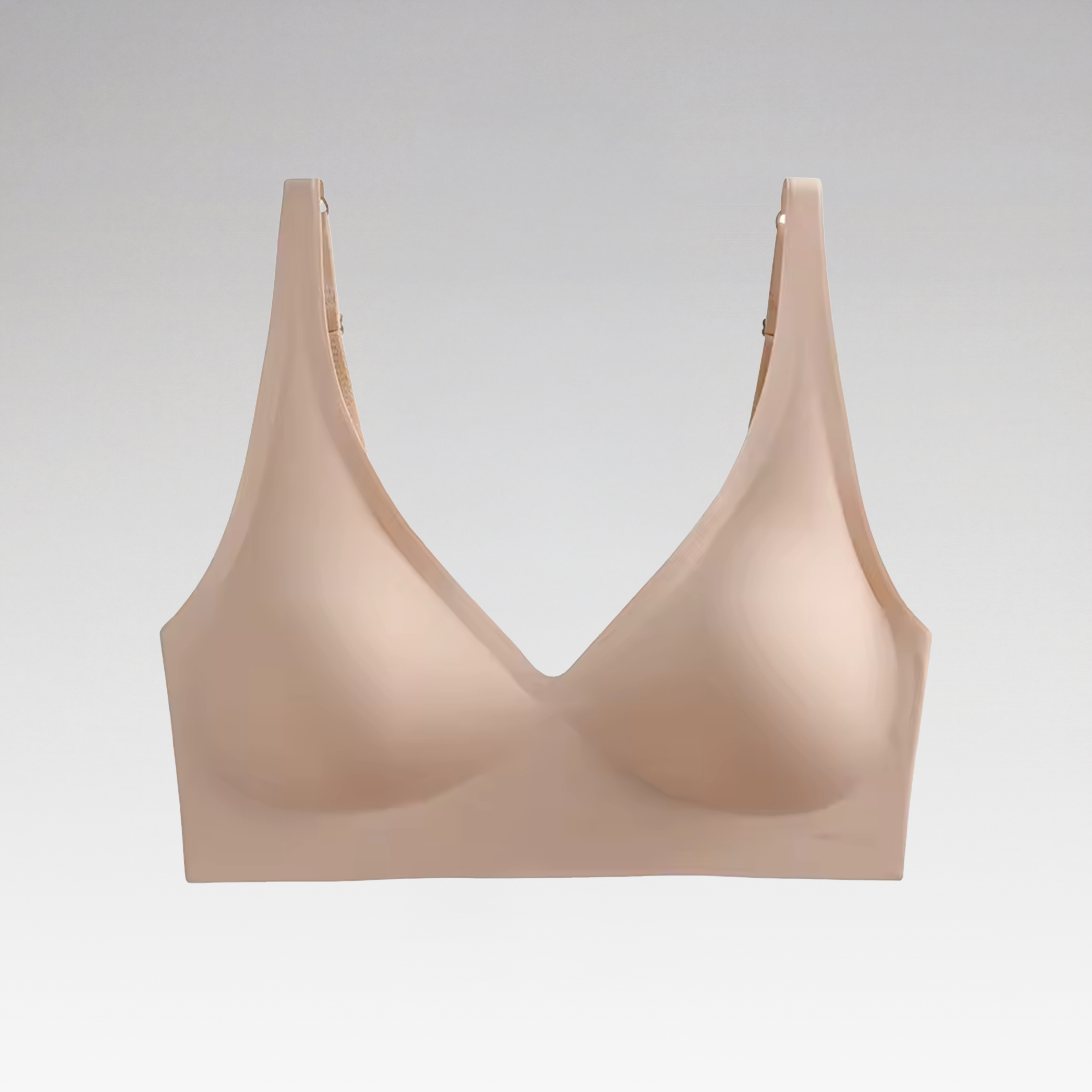 Seamless wire-free push-up bra