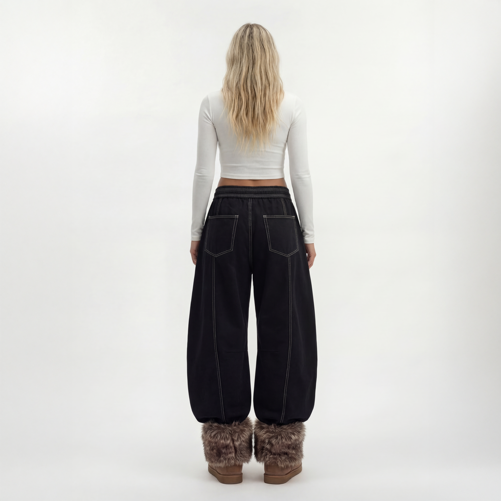 Arc-Seam Barrel Pant